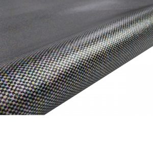 Laminated Geometric Printed Lambskin Leather