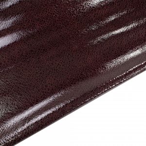Crackle Effect Patent Deerskin Leather