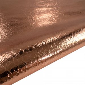 Crackle Effect Laminated Deerskin Leather